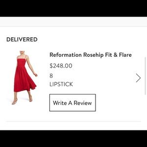rosehip fit & flare dress
